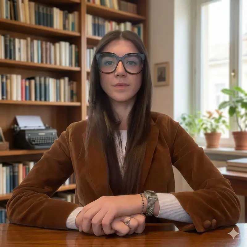 Martina Niosi autrice di Oltre l'ombra del padre (e della madre) Figli di mafia tra educazione, libertà e legalità edito da Poliedricamente Edizioni ETS.